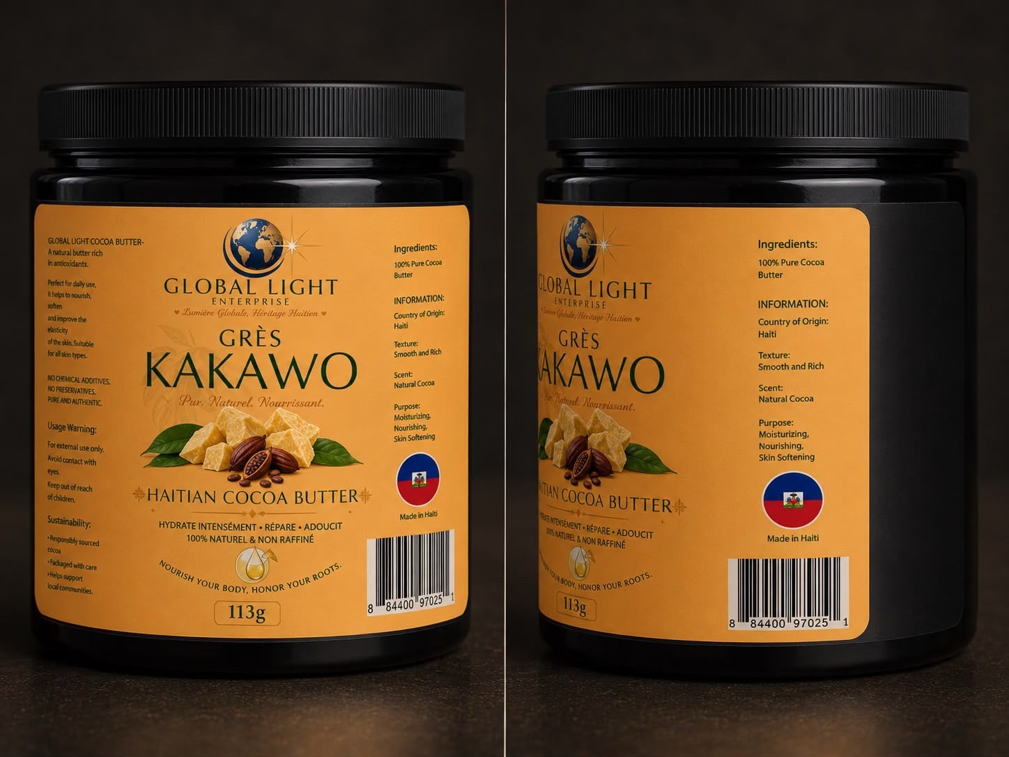 Grès kakawo ( Haitian cocoa butter)