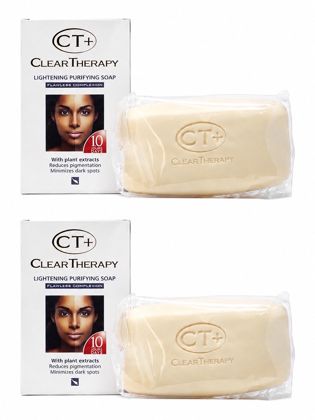 Ct plus clear therapy, soap, 2 pack