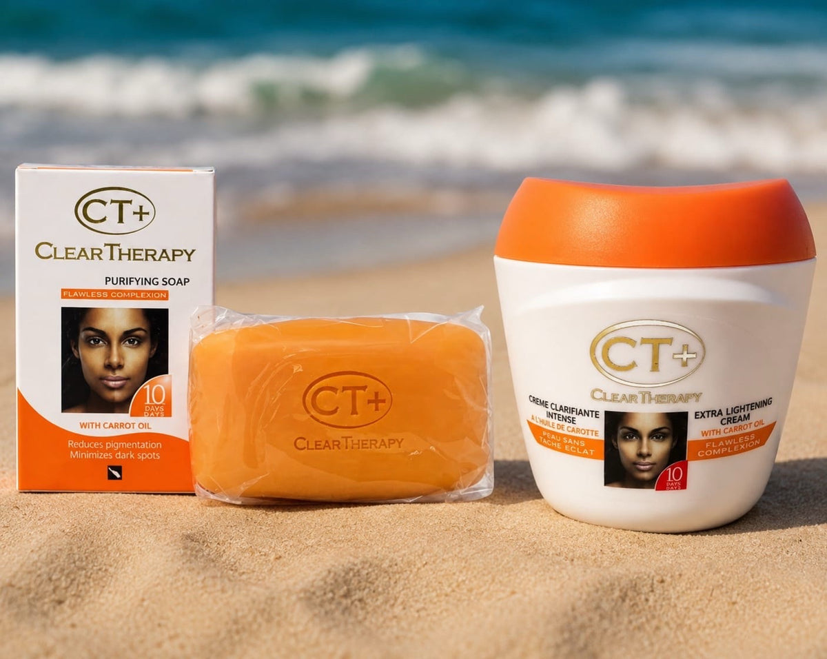 Ct plus clear therapy cream and soap carrot