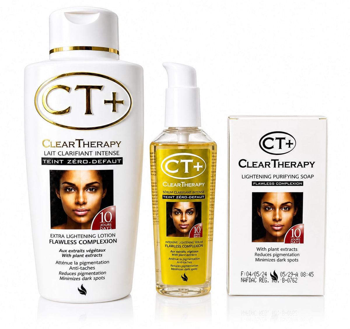 Ct plus clear therapy set, lotion, oil, soap
